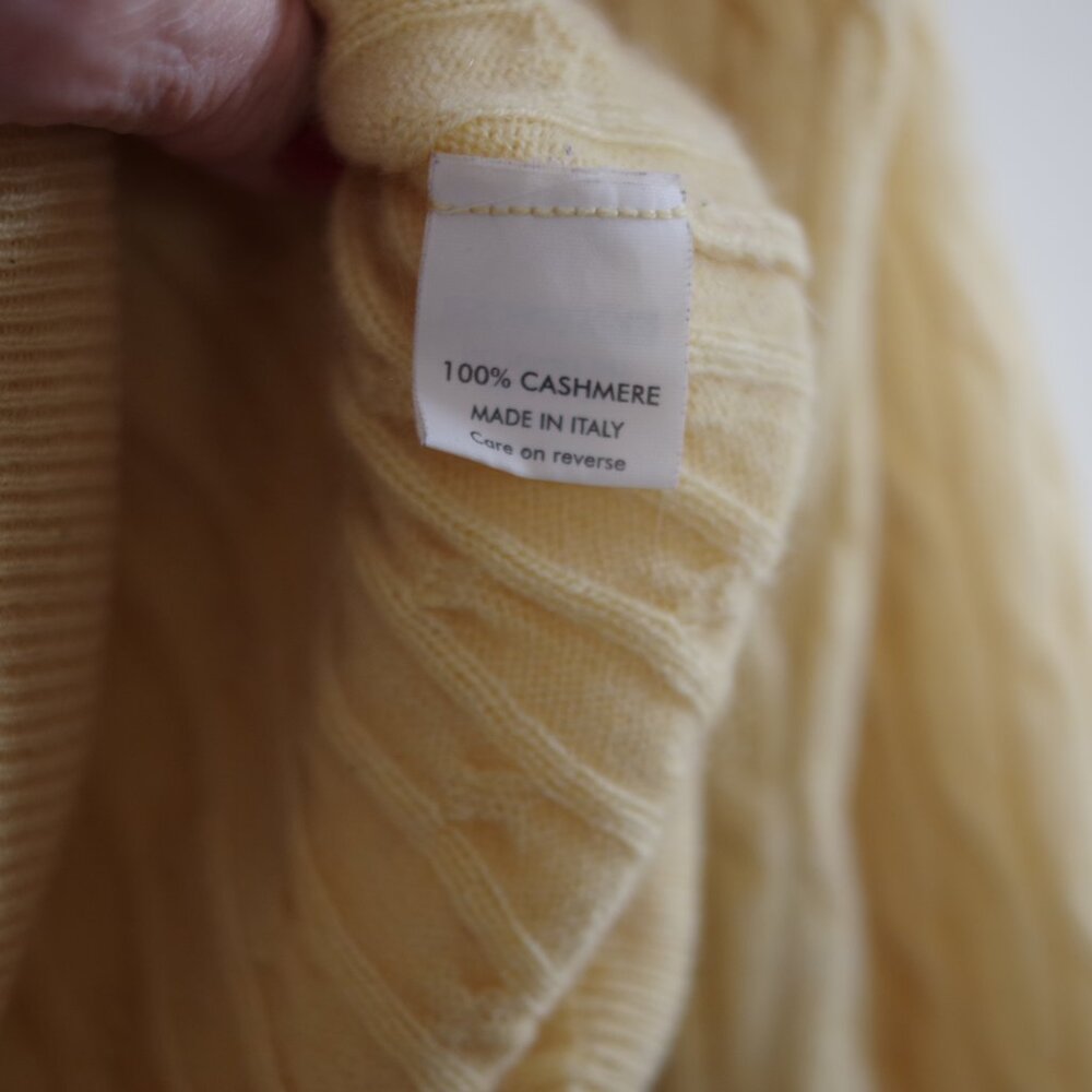 Barney’s New York Made in Italy 100% Cashmere Sweater Cable Pullover Size:XL - Picture 2 of 4
